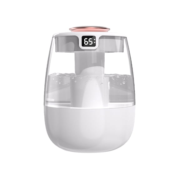 Humidifiers for Bedroom With Humidity Display - 2L Cool Mist Humidifier for Office and Plants - USB Powered and Easy to Clean