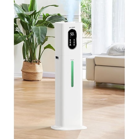 Humidifiers for Room Bedroom, 2.1Gal/8L Humidifiers for Home, Large Room, Top Fill Whole House Cool Mist for Plants Baby, white