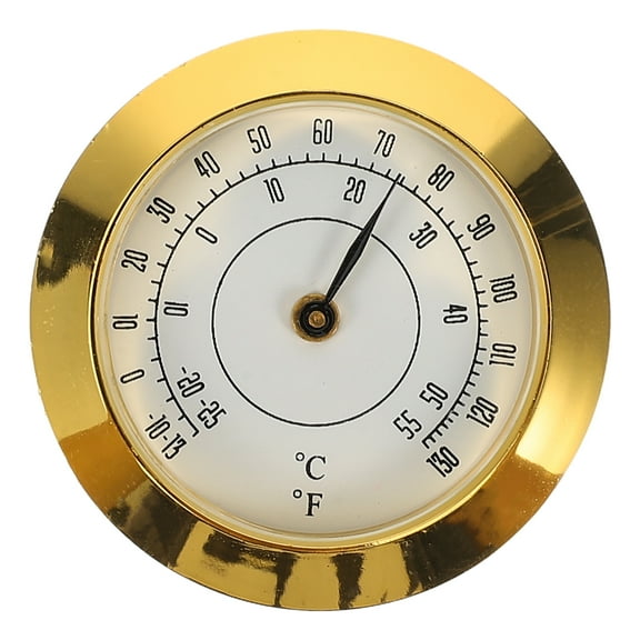 Humidity Gauge for Humidors Piano Case Humidity Gauge Box Thermometer 3.70X3.70X0.80CM
