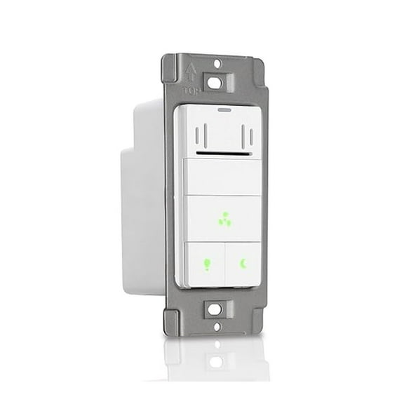 Humidity Sensor for Bathroom Exhaust Fan with Light, LED Light, Night Light, Ventilation Fan, Air Moisture Control, Timer for Bathroom Fan, UL Listed, White