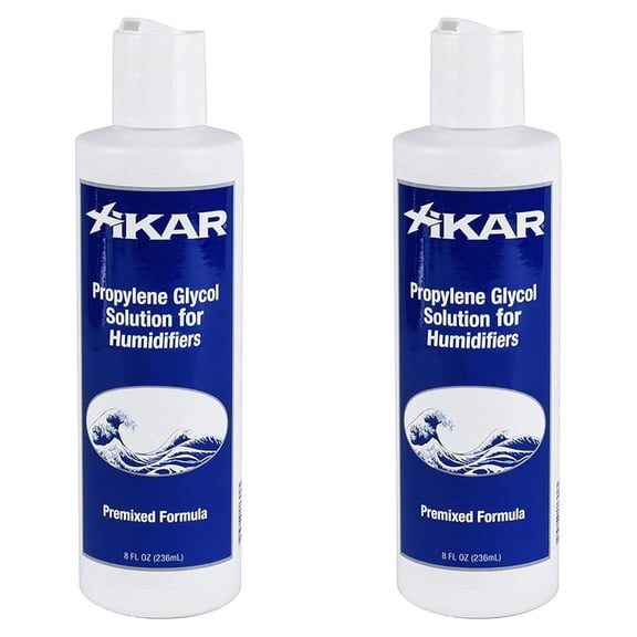 Humidor - Premium Pre-Mixed Propylene Glycol for 70% Relative Humidity Maintenance for Reliable Humidification, 8 Fl Oz (Pack Of 2)