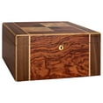 thumbnail image 1 of Humidor Supreme Amarone Desktop Cigar Humidor, High-Gloss Walnut, Mapa Burl Bubinga Wood, 1 of 6