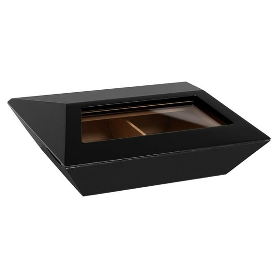 Humidor Supreme Aria Glass Top Viewing Window, Holds 40-80 Cigars