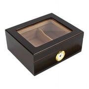 Humidor Supreme Ottawa 40-Ct Glass top Humidor Piece - Mahogany (HUM-25HYG)