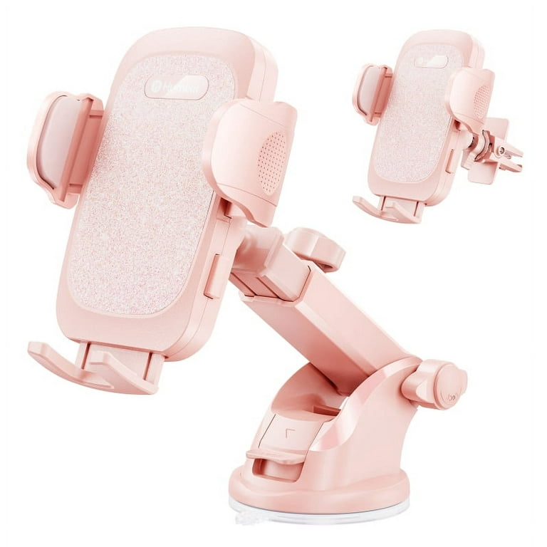 Humixx Car Phone Holder Mount Party Pink Pink Twinkle Stars Bling