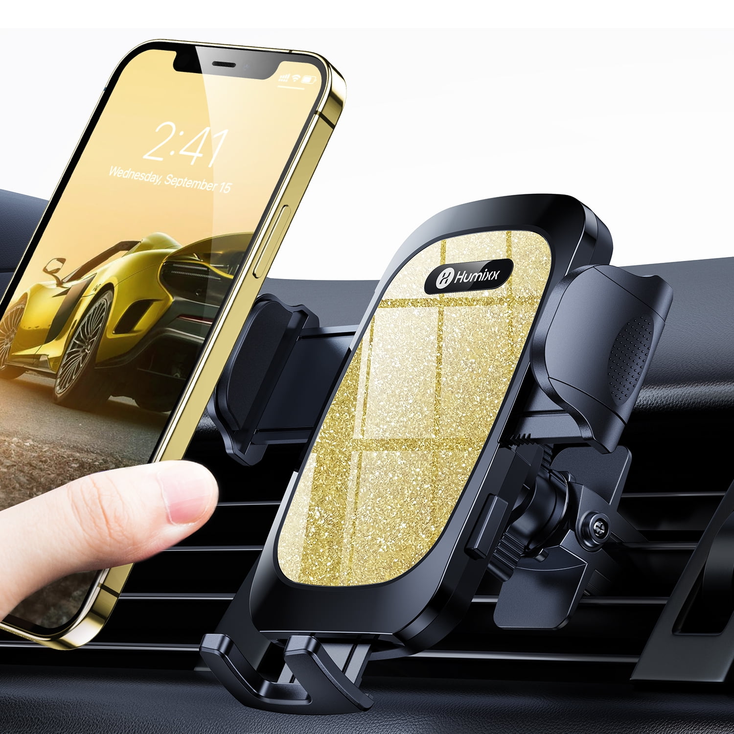Humixx Car Vent Phone Mount [MilitaryGrade Stability] Car Phone Holder