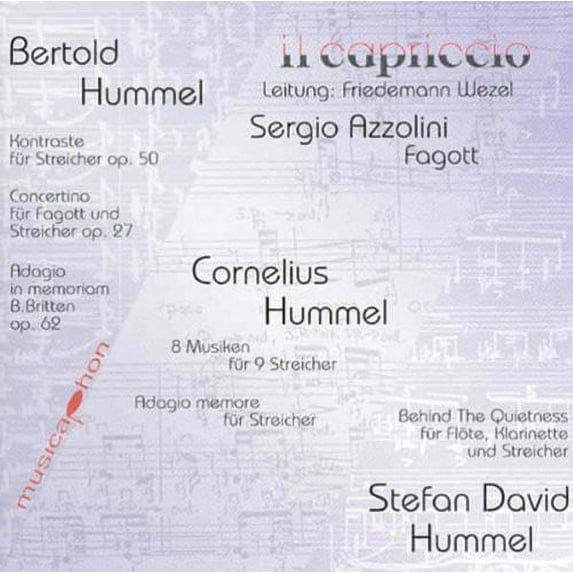 Hummel / Azzolini / Ensemble Il Capriccio / Wezel - Concertino for Bassoon & Strings - Music & Performance - CD