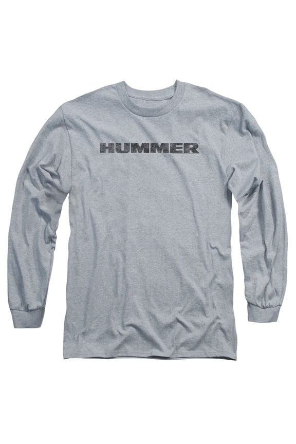 Hummer - Distressed Hummer Logo - Long Sleeve Shirt - Small