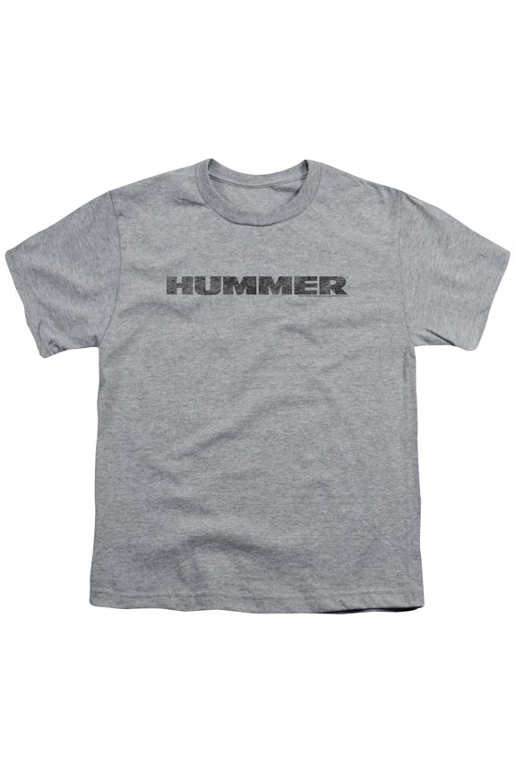 Hummer - Distressed Hummer Logo - Youth Short Sleeve Shirt - X-Large