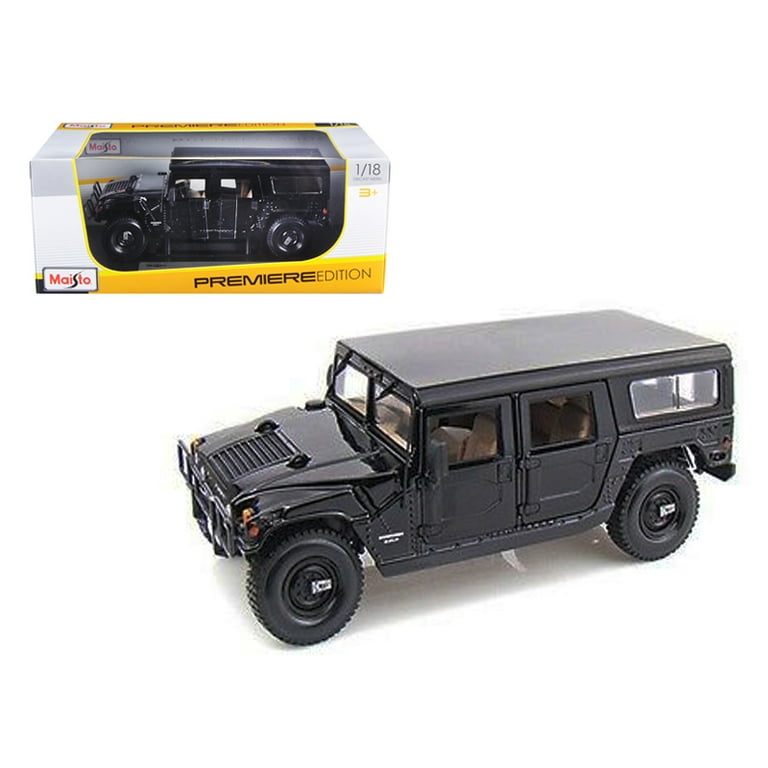 1/18 ハマー H1 ワゴン Hummer Wagon マイスト Maisto Hummer H1 Wagon Black 1/18 Diecast Model Car by Maisto