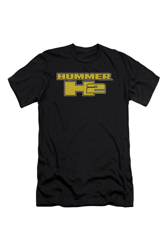 Hummer - H2 Block Logo - Premium Slim Fit Short Sleeve Shirt - Medium