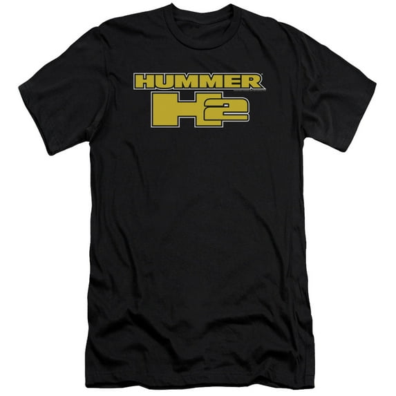 Hummer H2 Block Logo S/S Adult 30/1 T-Shirt Black