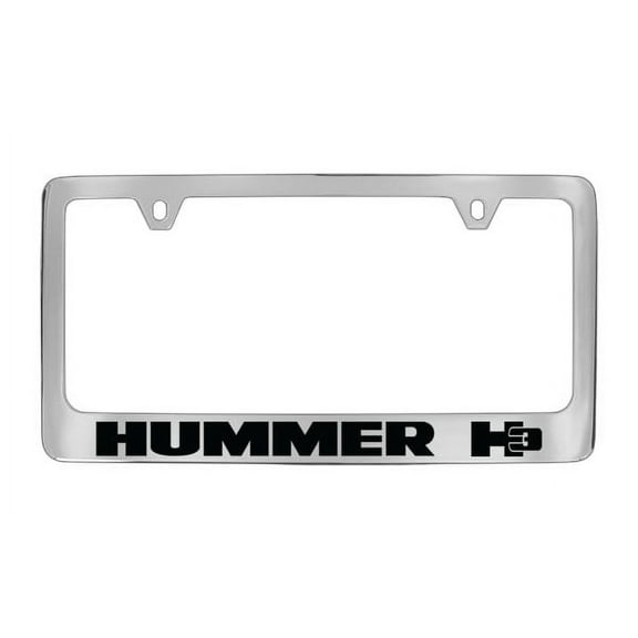 Hummer H3 Chrome Plated Metal License Plate Frame Holder