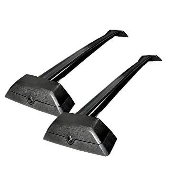 Hummer H3 H3T Black Top Roof Rack Rail Bars W/ Hummer Letter Stickers