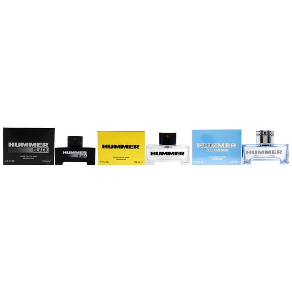 Hummer Hummer 3 Pc Kit - 4.2 oz EDT Spray,4.2oz Hummer Black EDT Spray, 4.2oz Hummer Chrome EDT Spray
