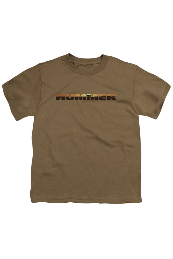 Hummer - Hummer Sunset Logo - Youth Short Sleeve Shirt - Medium