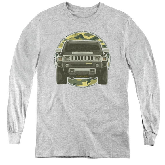 Hummer - Lead Or Follow - Youth Long Sleeve Shirt - Medium