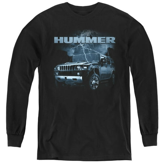 Hummer Stormy Ride Youth Long Sleeve T-Shirt Black