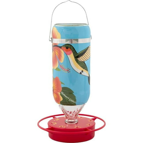 Hummers Galore HIB16 16 oz Hibiscus Hummingbird Feeder - Blue - Case of 12