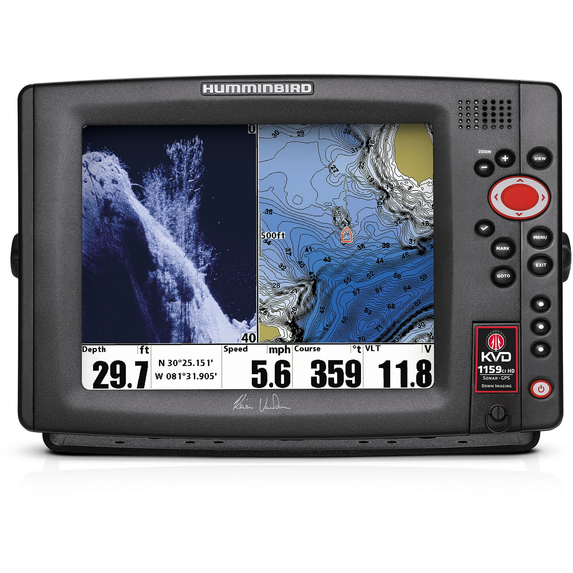 Humminbird 1159ci HD DI KVD Combo GPS / Fishfinder with FREE KVD Bass