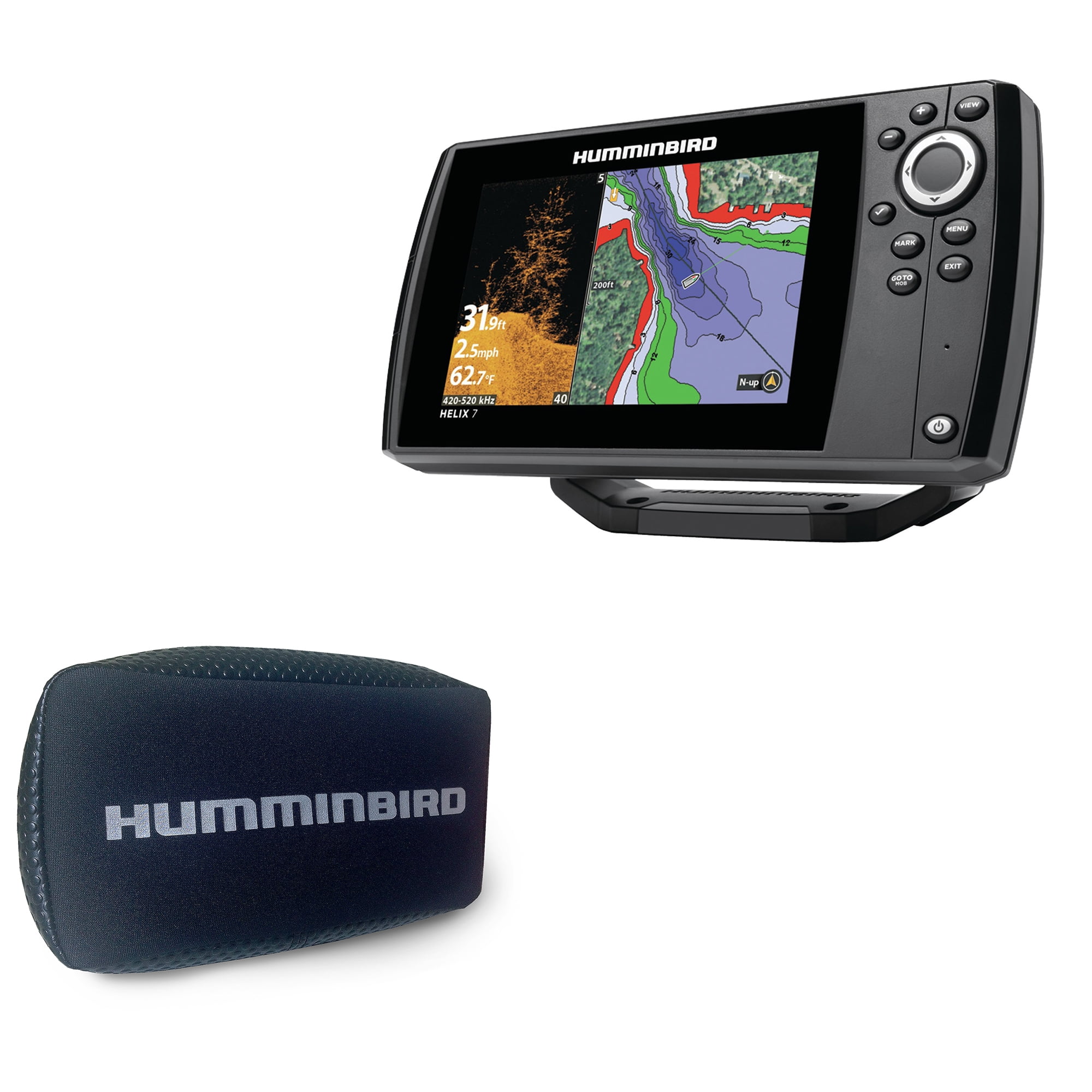 Humminbird 4103001 HELIX 7 CHIRP DI GPS G2 Fishfinder & 7800291 HELIX