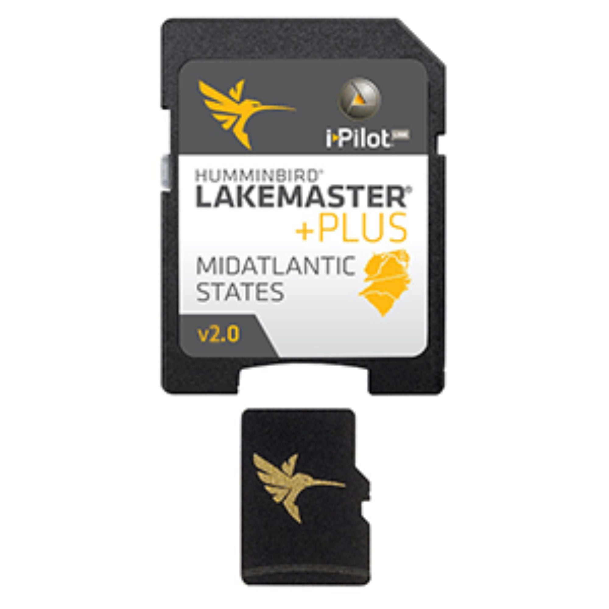 Humminbird 600043-4 LakeMaster Plus Mid-Atlantic V2 Digital GPS Maps Micro  Card 