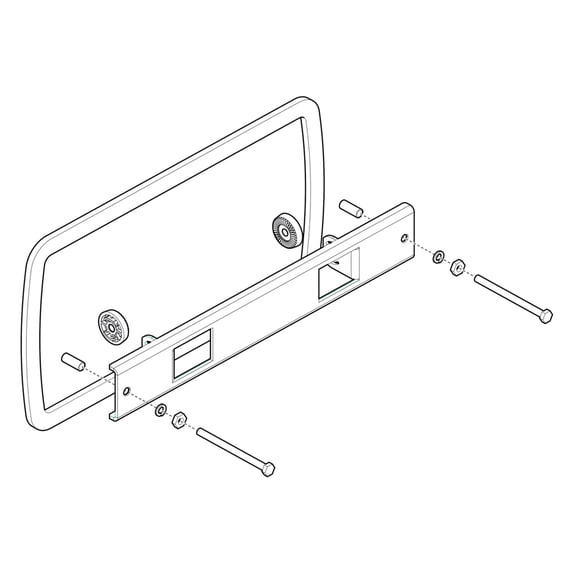 Humminbird 740174-1 Reinforced In-Dash Mounting Kit for Helix 7