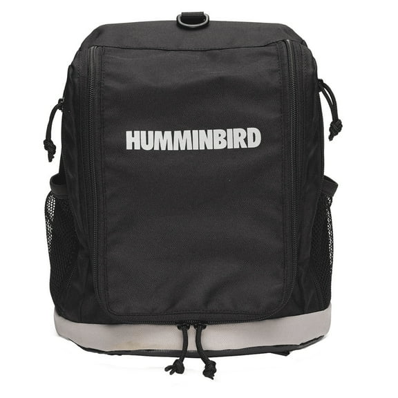 Humminbird ICE Soft Sided Cooler Backpack with Ice Flasher, Black