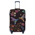 thumbnail image 1 of Humming Bird And Tropical Flowers Luggage Cover Anti Scratch, Elastic Suitcase Protector Suitcase Covers for Luggage Fits 18-32 Inch Luggage, 1 of 5