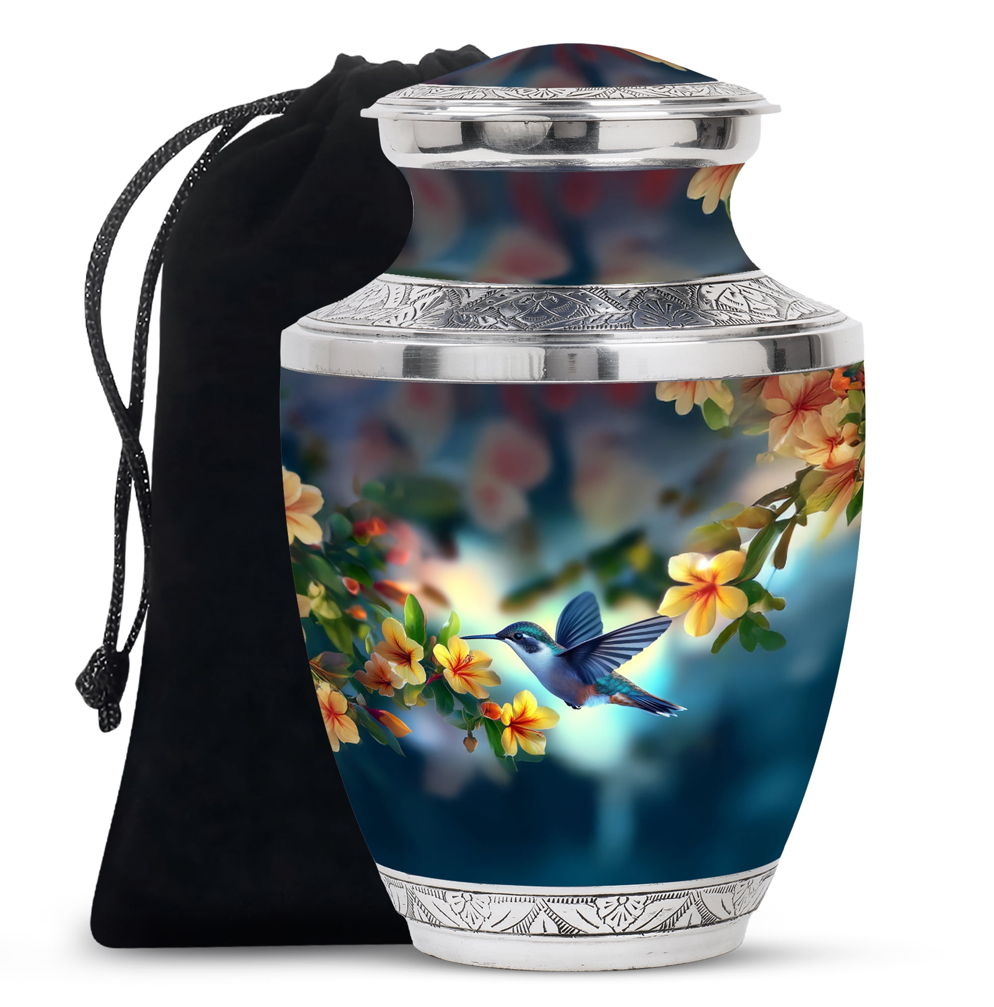 Humming Bird Urn, Urn for Ashes Adult Male, Funeral Urns for Ashes, Cremation Urns for Human Ashes, Urns for Human Ashes Adult Female, Large Urns for Human Ashes Adult(Size - 10inch)