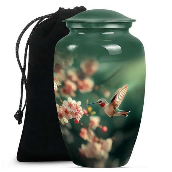 Humming Bird Urn for Ashes Adult Male, Large Cremation Urns for Human Ashes, Funeral Urns For Adult Ashes Men, Urn for Ashes for Women(Size - 10inch)
