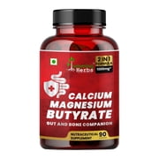 Humming Herbs Calcium Magnesium Butyrate Complex | 90 Capsules | Dietary Supplement