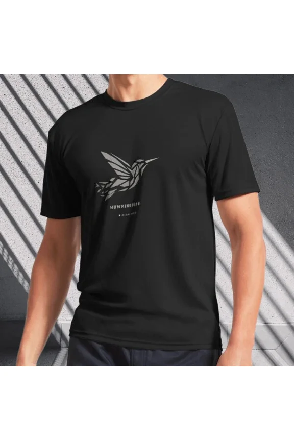 Humming bird Active T-Shirt Logo Men's T-Shirt Funny Size S to 5XL