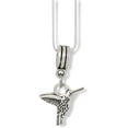 thumbnail image 1 of Hummingbird 3D Charm Snake Chain Necklace, 1 of 5