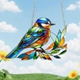 thumbnail image 1 of Hummingbird Acrylic Suncatcher - Red Rope Window Hanging Decor, Cute Sun Catcher for Indoor Home & Window Decoration, 1 of 5