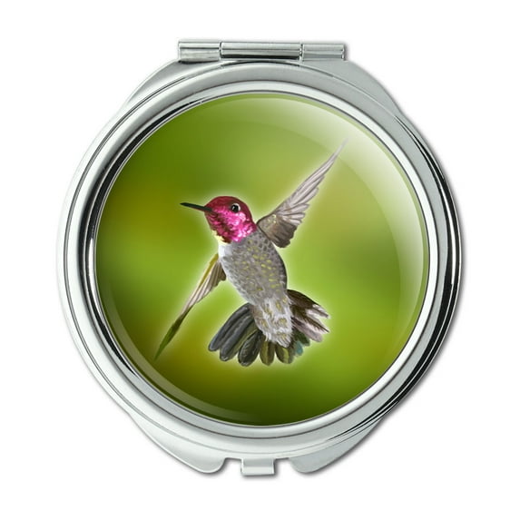 Hummingbird Bird Compact Purse Mirror