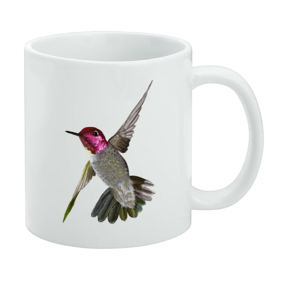 Hummingbird Bird Flying White Mug