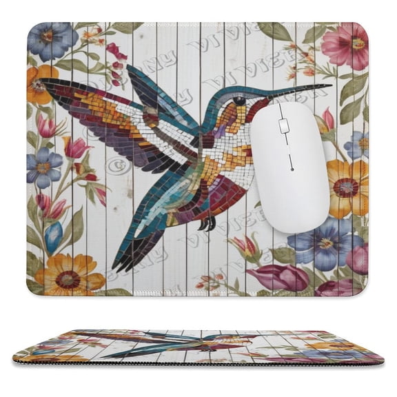 Hummingbird And Blue Butterfly Stay Close to People Who Feel Like Sunshine Mouse Pad - Studio Series, Computer Mouse Mat with Anti-slip Rubber Base, Easy Gliding, Portable 10"x12"
