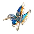 thumbnail image 1 of Hummingbird Brooch Pin Mother's Day Gift Alloy Oil Fashion All-match Brooch Sweater Clips for Cardigans Channel And Brooches for Women Mens Brooches for Suits Hat Pin Backs Brooch for Backpacks, 1 of 9