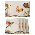 thumbnail image 1 of Hummingbird Butterfly Placemats Set of 12, Spring Flowers Bird Non-Slip Place Mats Washable Table Mats for Kitchen Dining Table Decorations Indoor/Outdoor, 1 of 9