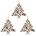 thumbnail image 1 of Hummingbird Christmas Ornament, Hummingbird Ornaments for Christmas Tree, Gift for Bird Lovers-2025, Winter Christmas Hummingbird Stacking Tree Ornament (3PCS), 1 of 9