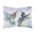 thumbnail image 1 of Hummingbird Combat Canvas Fabric Decorative Pillow, 1 of 3
