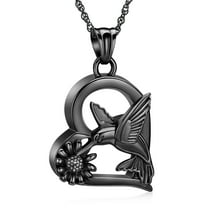 Hummingbird Cremation Jewelry Heart Urn Ashes Necklace for Women Men Memorial Keepsake Necklace Memorial Gifts for Loved One