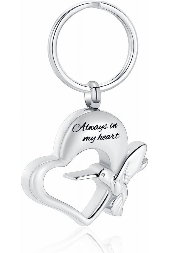 Hummingbird Cremation Keychain for Ashes Holder Urn Pendant Key chain Urn Locket Pendant Keychain Urn for Women/Men