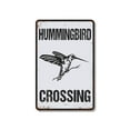 thumbnail image 1 of Hummingbird Crossing 13 Inch x 20 Inch Novelty Plastic Sign Hover Zone Keep Clear Durable Weatherproof UV Protected Perfect for Gardens Porches Feeders Fun Gift for Bird Lovers, 1 of 6