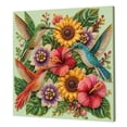 thumbnail image 1 of Hummingbird Diamond Painting Kits for Adults, 3D Tropical Floral Pearl Art Craft Set with Canvas, Flower Pearl Bead Embroidery Paint by Numbers Kit for Home Wall Decor, 1 of 5