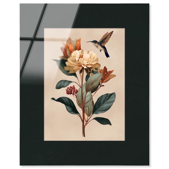 Hummingbird Dreams Acrylic Print Botanical Art by Art Remedy, Ready to Hang, 20 x 24