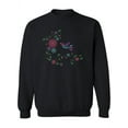 thumbnail image 1 of Hummingbird Embroidery Style Sweatshirt Women -SPIdeals Designs, Female Medium, 1 of 4