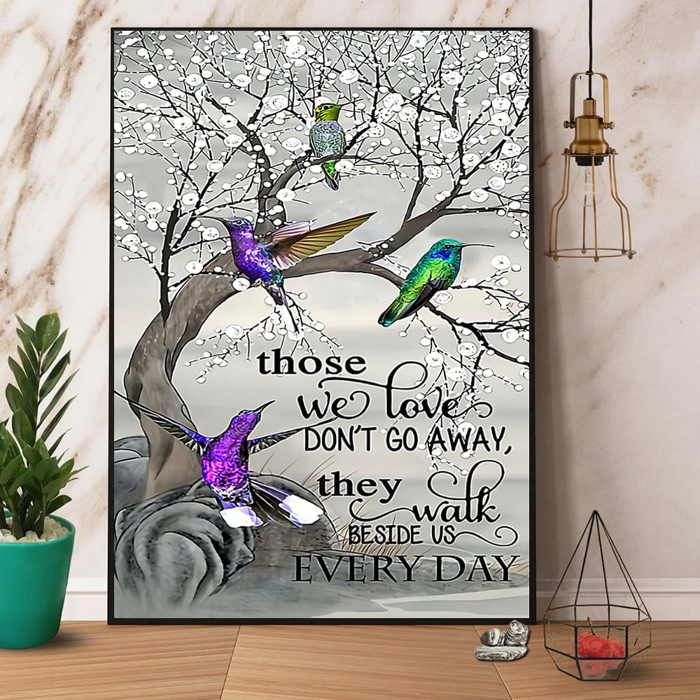 Hummingbird Ethey Walk Beside Us Every Day Paper Poster No Frame Matte ...