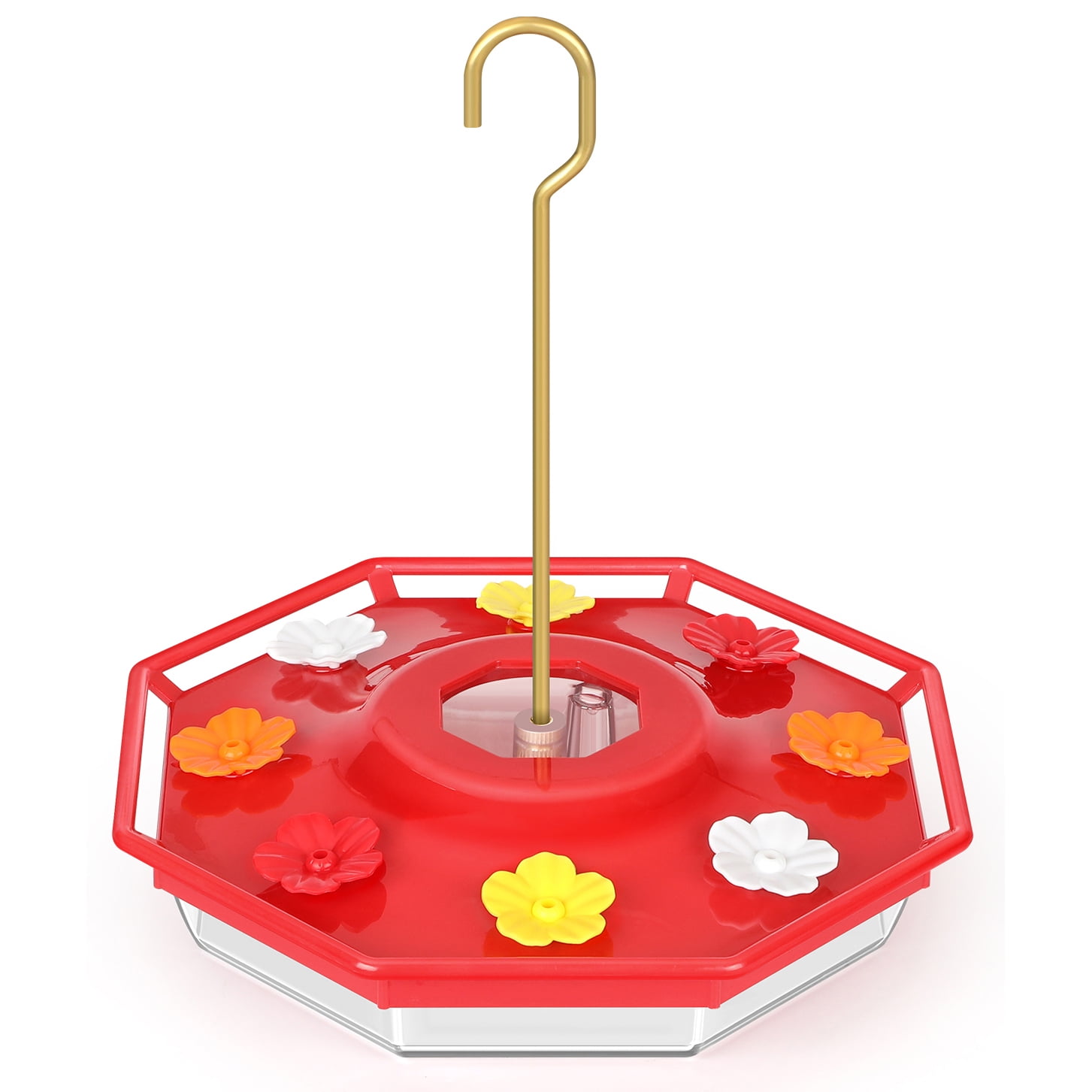 Hummingbird Feeder 14 oz Plastic Flower Hummingbird Feeders for Outdoors Humming Bird Feeders